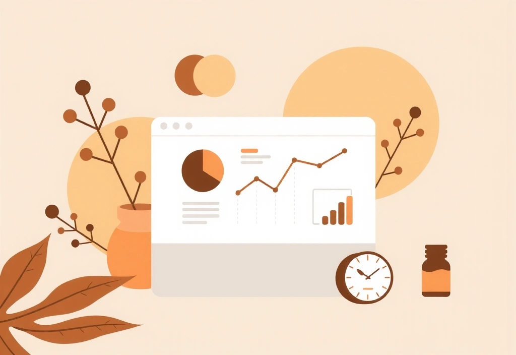 Website analytics and user experience optimization illustration